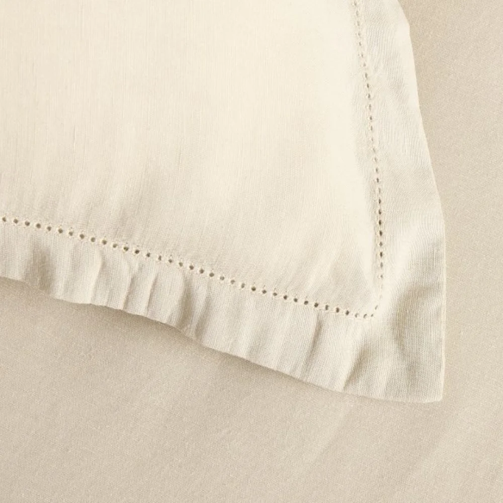 West Elm Signature Tencel Linen Duvet Cover,King/California King,White,$249.00US